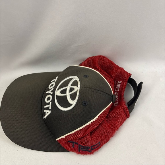 Toyota Racing TRD 2019 Victory Lane NASCAR Embroidered Red/Black/Grey/White Hat - Picture 3 of 9